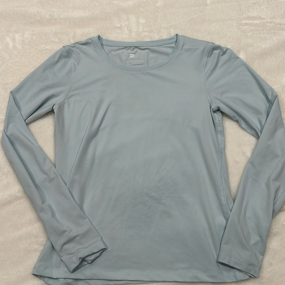 All in motion light blue workout top